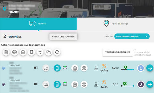 vision cartographique tournées 